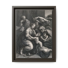Saint Mary (the Blessed Virgin) and Saint Joseph with the Christ Child, Saint John the Baptist and Saint Elizabeth. Engraving by J. Frey - NOMADEN ART GALLERY
