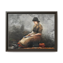 A Fishergirl Baiting Lines (1881) by Winslow Homer - NOMADEN ART GALLERY