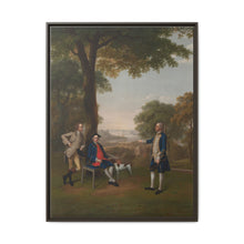 Arthur Holdsworth Conversing with Thomas Taylor and Captain Stancombe by the River Dart (1757) by Arthur Devis - NOMADEN ART GALLERY