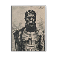 A shaman or medicine man with extensive body painting, Worgaia, Central Australia - NOMADEN ART GALLERY