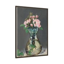 Rosas de musgo en un jarrón (1882) de Edouard Manet.