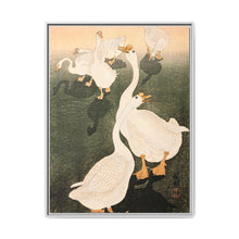 Gansos (1926) de Ohara Koson. Original del Museo de Arte del Condado de Los Ángeles.