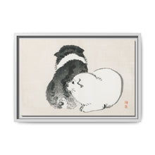 Black and white puppies by Kōno Bairei (1844-1895). - NOMADEN ART GALLERY