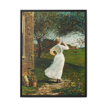 The Dinner Horn, Blowing the Horn at Seaside (1870) by Winslow Homer - NOMADEN ART GALLERY
