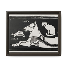 Akbar the tortoise, Max the dog and Puss the cat (1916 ) by Julie de Graag - NOMADEN ART GALLERY