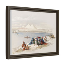 Pyramids of Gezeeh (Giza) from the Nile illustration by David Roberts (1796–1864)