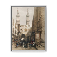 Minarets and grand entrance of the Metwaleys at Cairo illustration by David Roberts (1796–1864) - NOMADEN ART GALLERY