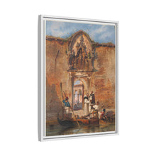 Monks Buying Fish before the Portal of the Madonna della Misericordia (1855) by Ludwig Johann Passini
