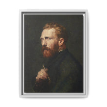 Framed Matte Canvas Wall Art - Vintage Portrait of Artist - NOMADEN ART GALLERY