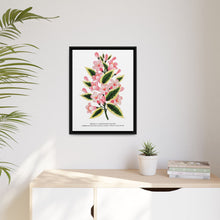Pink flowers, Weigela lithograph (1900)