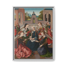 The Virgin and Child with Four Holy Virgins (c. 1495 - c. 1500) by Master of the Virgo inter Virgines - NOMADEN ART GALLERY