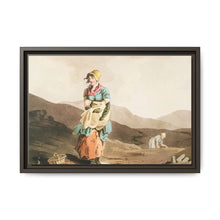 Illustration of the cranberry girl from The Costume of Yorkshire (1814) by George Walker - NOMADEN ART GALLERY