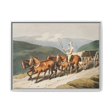 Illustration of the east riding or wolds waggon from The Costume of Yorkshire (1814) by George Walker - NOMADEN ART GALLERY