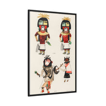 Hopi Katcinas - Piokot Turkwinu Turkwinu Mana (1895) drawn by the native people from the book of Jesse Walter Fewkes (1850–1930) - NOMADEN ART GALLERY