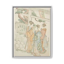 Visitors to the Hachiman shrine by Katsushika Hokusai - NOMADEN ART GALLERY