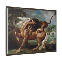 A Lion Attacking a Horse (1762) by George Stubbs.