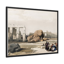 Fragment of the Great Colossi at the Memnonium Thebes illustration by David Roberts (1796–1864)