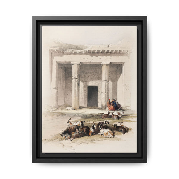 Entrance to the caves of Beni Hasan illustration by David Roberts (1796–1864) - NOMADEN ART GALLERY