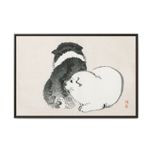 Black and white puppies by Kōno Bairei (1844-1895). - NOMADEN ART GALLERY