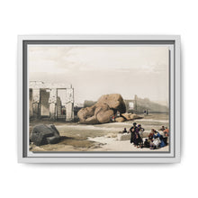 Fragment of the Great Colossi at the Memnonium Thebes illustration by David Roberts (1796–1864) - NOMADEN ART GALLERY