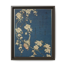 Hokusai's Bullfinch and weeping cherry blossoms. Original from The Art Institute of Chicago. - NOMADEN ART GALLERY