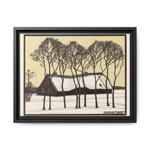 Farm in the snow (1918) by Julie de Graag - NOMADEN ART GALLERY