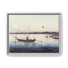 Boats and setting sun (1900 - 1936) by Ohara Koson - NOMADEN ART GALLERY