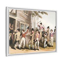 Illustration of riding the stang from The Costume of Yorkshire (1814) by George Walker