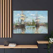 Ships Riding on the Seine at Rouen (1872–1873) by Claude Monet - NOMADEN ART GALLERY