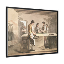 Illustration of the cloth dresser from The Costume of Yorkshire (1814) by George Walker