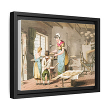 Illustration of woman making oat cakes from The Costume of Yorkshire (1814)