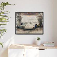 Ancient Egypt Art Print: Edfou Temple Portico View by David Roberts - Wall Art Canvas Print
