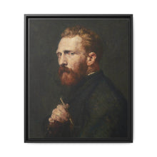 Framed Matte Canvas Wall Art - Vintage Portrait of Artist - NOMADEN ART GALLERY