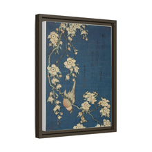 El camachuelo de Hokusai y los cerezos llorones en flor. Original del Instituto de Arte de Chicago.