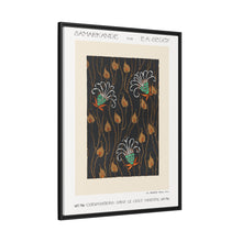 Estampado de pochoir con estampado floral Art Déco de estilo oriental. Original de nuestra edición de Samarkande de 1914.