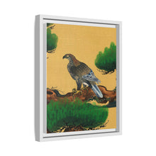Pine and Eagle, a traditional portrait of a charismatic Japanese eagle by Kano Tanyu (1602-1674)
