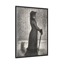 Georges Seurat's Woman Strolling (1884)