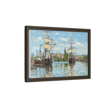 Ships Riding on the Seine at Rouen (1872–1873) by Claude Monet - NOMADEN ART GALLERY