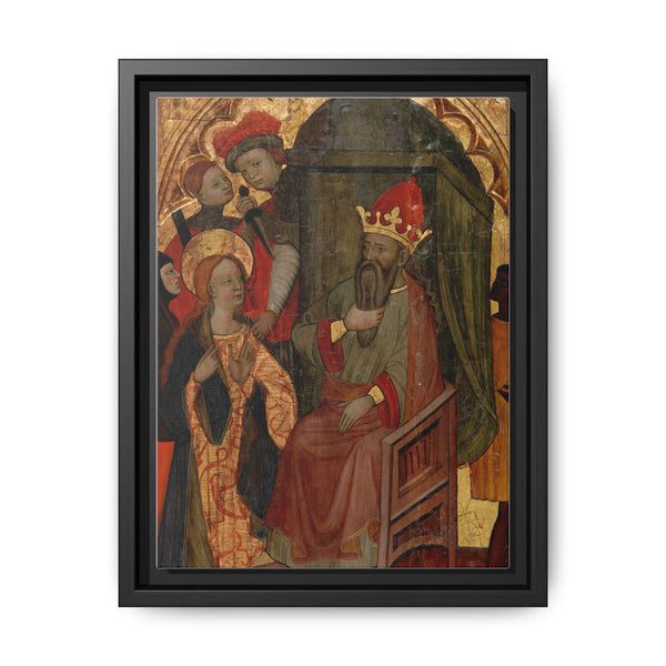 Saint Katherine of Alexandria before the Roman Emperor by Nicolás Solano - NOMADEN ART GALLERY