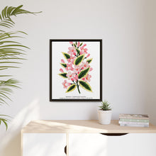 Pink flowers, Weigela lithograph (1900)