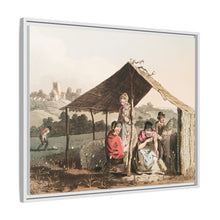 Illustration of teasel field from The Costume of Yorkshire (1814) by George Walker