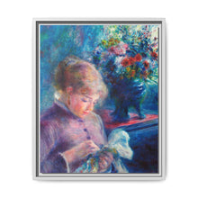 Young Woman Sewing (1879) by Pierre-Auguste Renoir. - NOMADEN ART GALLERY