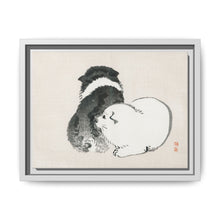 Black and white puppies by Kōno Bairei (1844-1895). - NOMADEN ART GALLERY