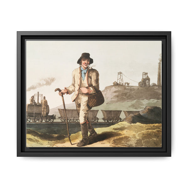 Illustration of the collier from The Costume of Yorkshire (1814) by George Walker - NOMADEN ART GALLERY