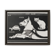 Akbar the tortoise, Max the dog and Puss the cat (1916 ) by Julie de Graag - NOMADEN ART GALLERY