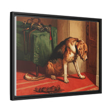 Suspense (1877) by sir Edwin Landseer, a Victorian bloodhound mastiff waiting. - NOMADEN ART GALLERY