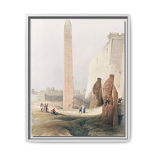 Luxor city on the east bank of the Nile River in southern Egypt illustration by David Roberts (1796–1864) - NOMADEN ART GALLERY