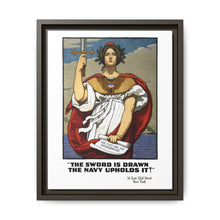The sword is drawn, the Navy upholds it!