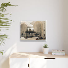 Mosque of Sultan Hassan Cairo illustration by David Roberts (1796–1864) - Framed Wall Art