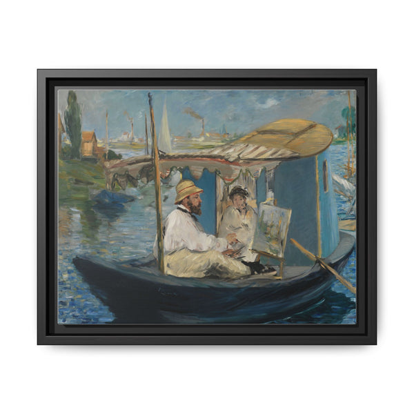Monet in his Boat (c. 1874) by Edouard Manet - NOMADEN ART GALLERY